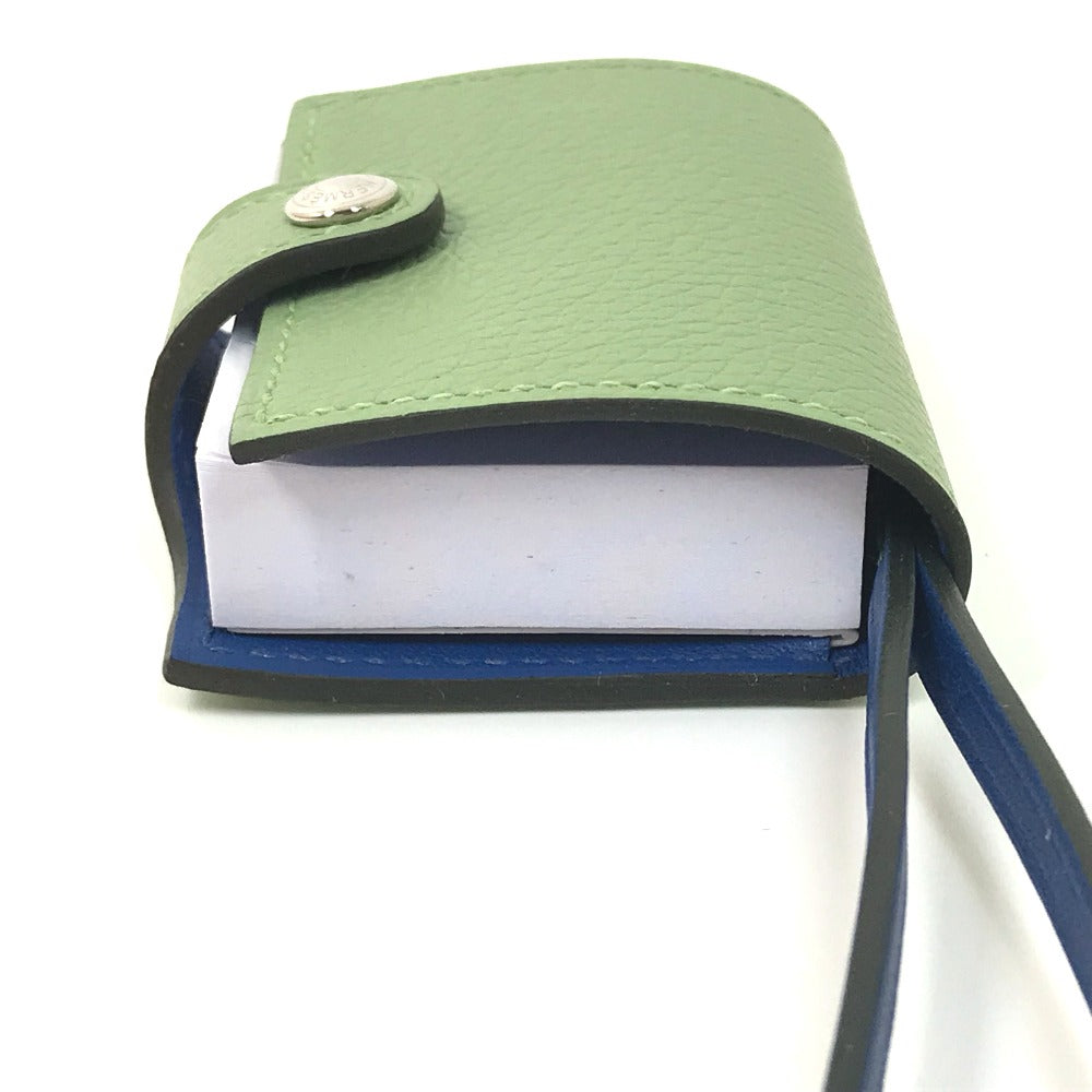 HERMES charm Evercalf, Swift green Bicolor Charm Ulysse Nano Women Used Authentic