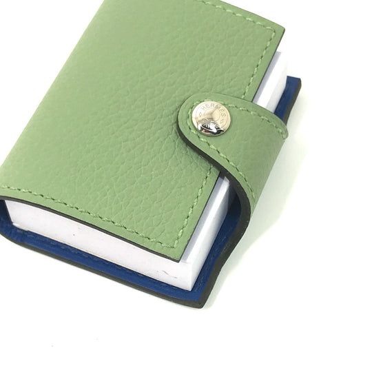 HERMES charm Evercalf, Swift green Bicolor Charm Ulysse Nano Women Used Authentic