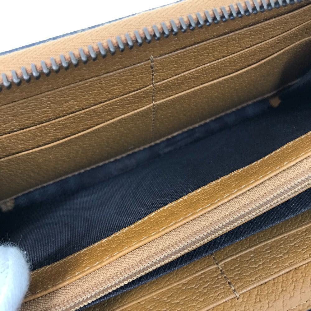 GUCCI Long Wallet Purse 602532 GG Supreme Canvas Beige x brown Mini GG Supreme DISNEY Collaboration Mickey Mouse Women Used Authentic