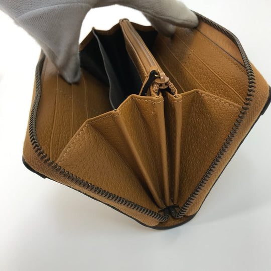 GUCCI Long Wallet Purse 602532 GG Supreme Canvas Beige x brown Mini GG Supreme DISNEY Collaboration Mickey Mouse Women Used Authentic