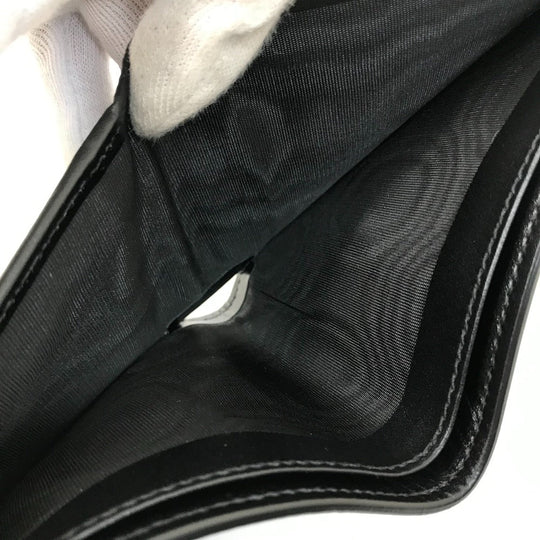 GUCCI Folded wallet 625555 leather black GG emboss mens Used Authentic