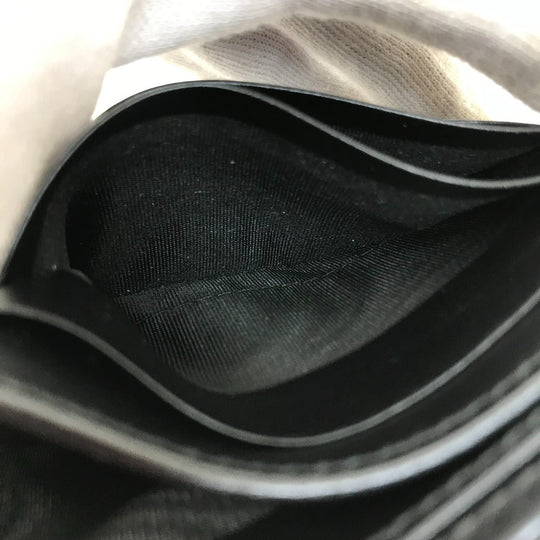 GUCCI Folded wallet 625555 leather black GG emboss mens Used Authentic
