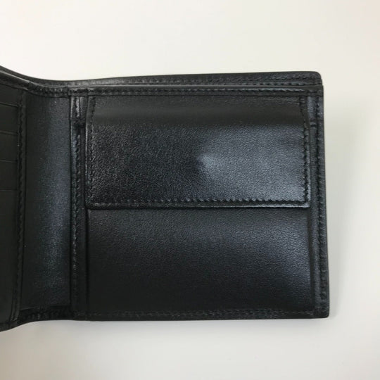 GUCCI Folded wallet 625555 leather black GG emboss mens Used Authentic
