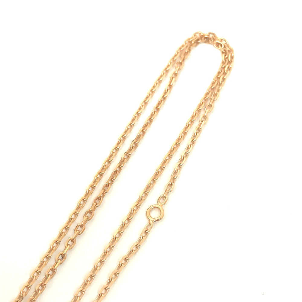 HERMES Necklace Metal, Leather gold Heart Chain Asdukour PM Women Used Authentic