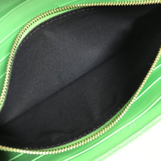 FENDI Long Wallet Purse 8M0251 leather green Baguette Continental Wallet Women Used Authentic