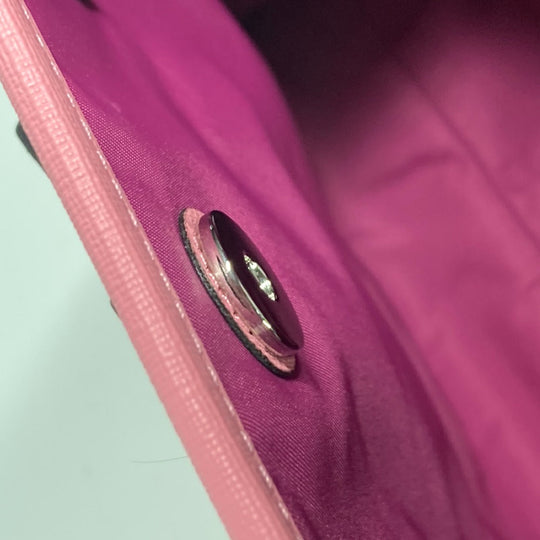 GUCCI Handbag 630589 GG Supreme canvas, leather pink Chilled license GG Supreme Strawberry Strawberry Glitter Kids Used Authentic