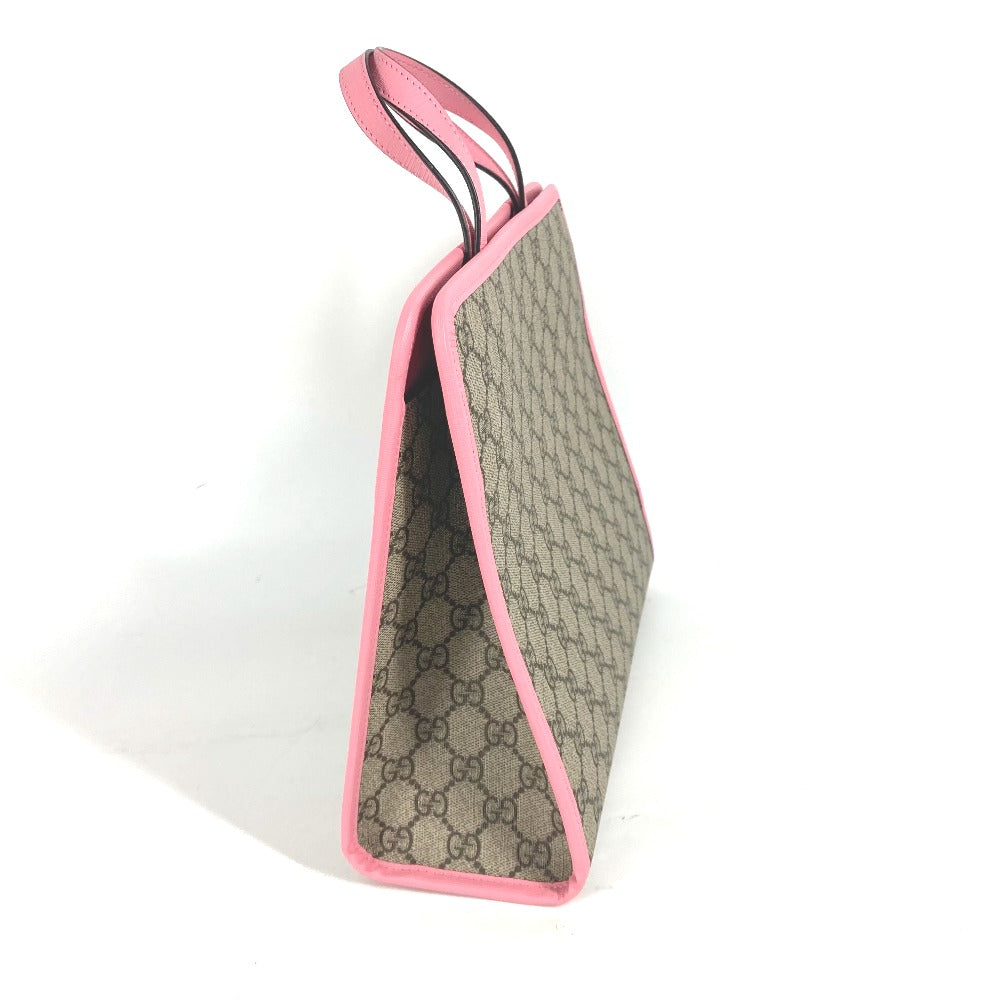 GUCCI Handbag 630589 GG Supreme canvas, leather pink Chilled license GG Supreme Strawberry Strawberry Glitter Kids Used Authentic