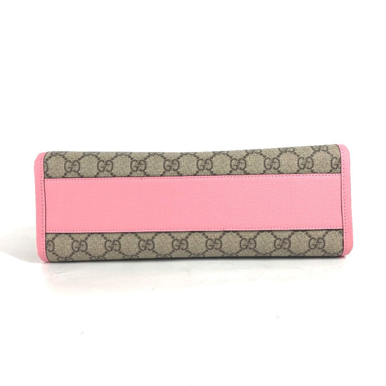 GUCCI Handbag 630589 GG Supreme canvas, leather pink Chilled license GG Supreme Strawberry Strawberry Glitter Kids Used Authentic