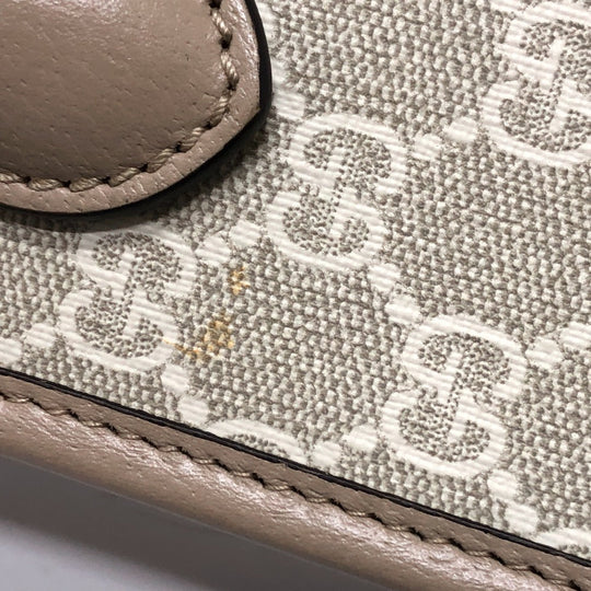 GUCCI Shoulder Bag 671623 GG Supreme Canvas light beige GG Supreme Interlocking G Mini Tote Bag