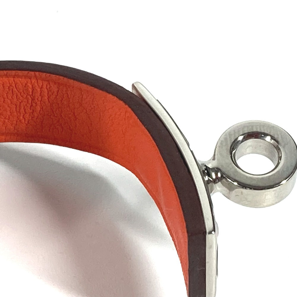 HERMES Glove holder Vaux Swift Orange Accessories Kelly Women Used Authentic