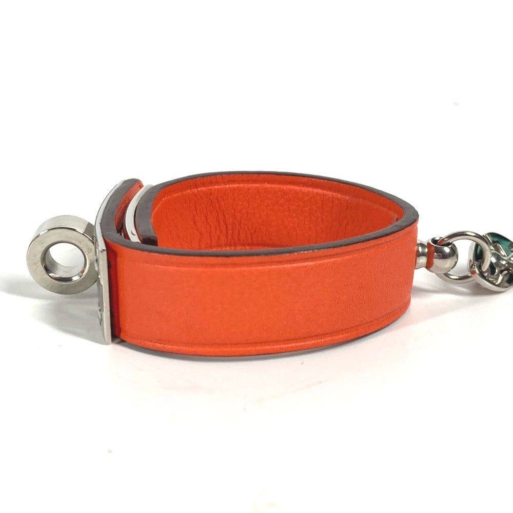 HERMES Glove holder Vaux Swift Orange Accessories Kelly Women Used Authentic