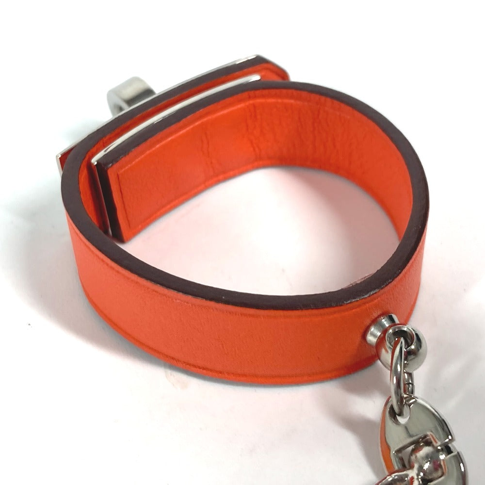 HERMES Glove holder Vaux Swift Orange Accessories Kelly Women Used Authentic
