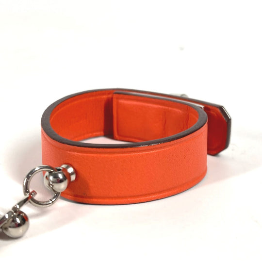 HERMES Glove holder Vaux Swift Orange Accessories Kelly Women Used Authentic