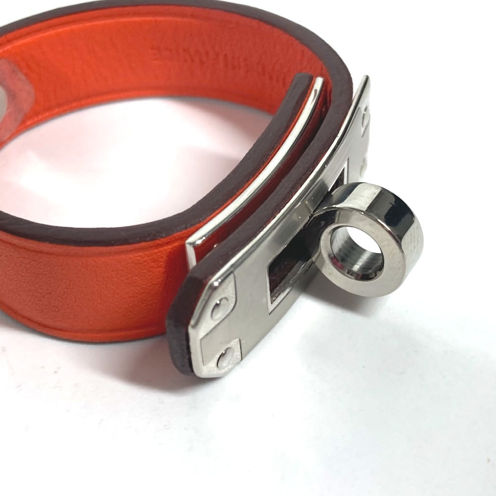 HERMES Glove holder Vaux Swift Orange Accessories Kelly Women Used Authentic