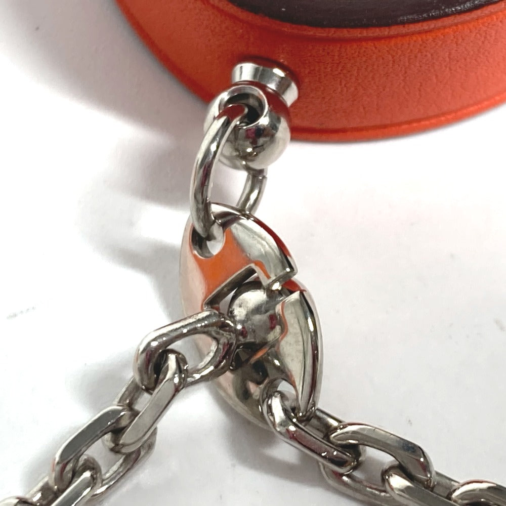 HERMES Glove holder Vaux Swift Orange Accessories Kelly Women Used Authentic