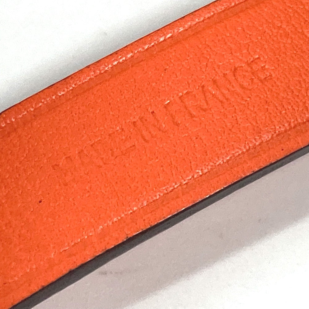 HERMES Glove holder Vaux Swift Orange Accessories Kelly Women Used Authentic