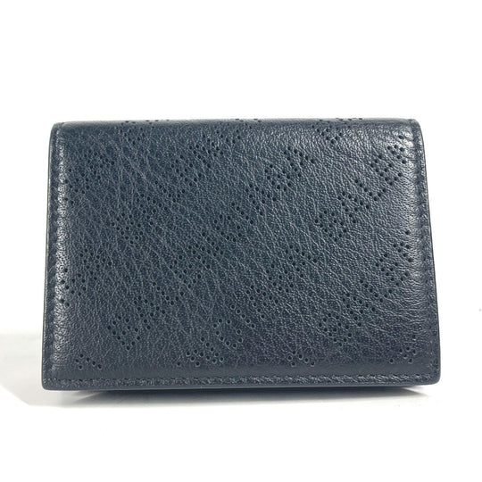 BALENCIAGA Trifold wallet 594312 leather black logo CASH Mini Wallet mens Used Authentic