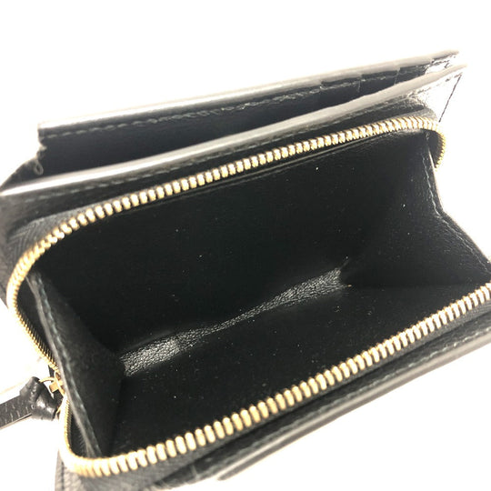 BALENCIAGA Folded wallet 650846 leather black NEOCLASSIC Women Used Authentic