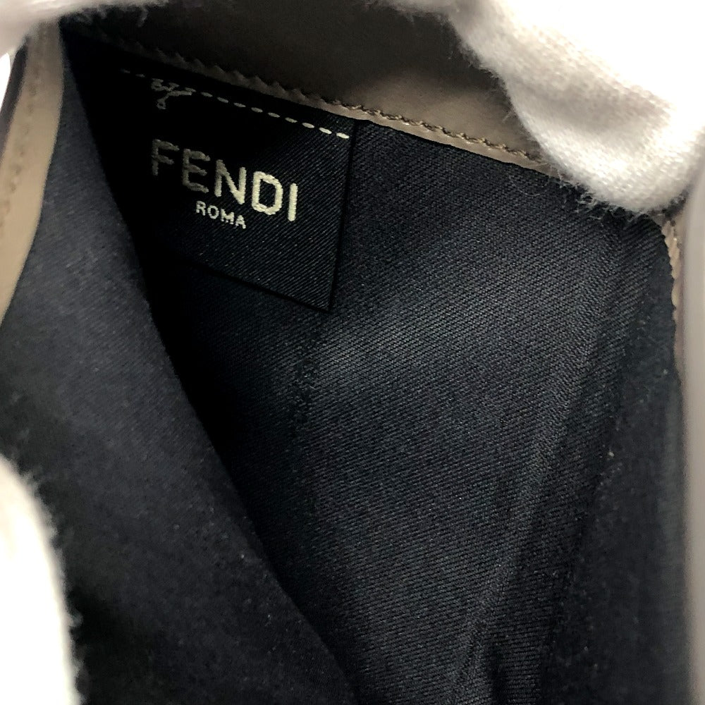 FENDI Folded wallet 8M0420 leather Brown logo Women Used Authentic