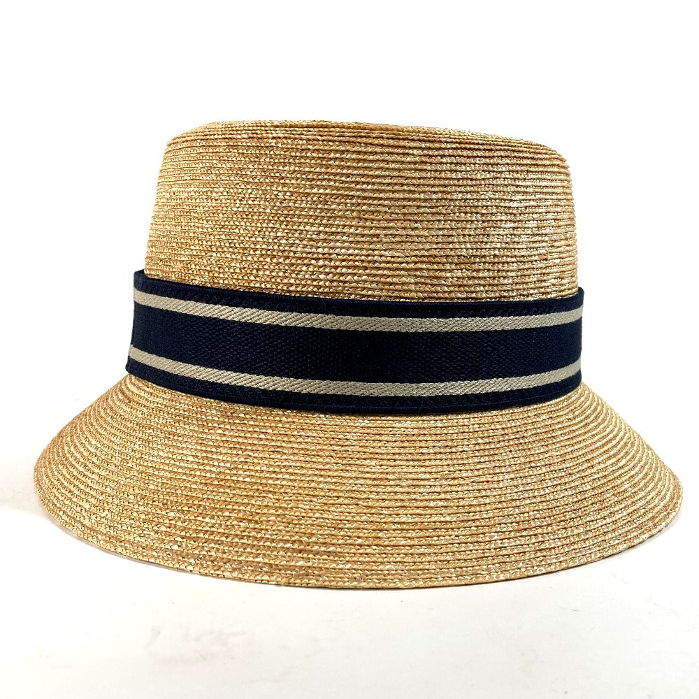 Dior hat 11DRT952G180 , Straw beige DIORESORT hat Women 58 Used Authentic