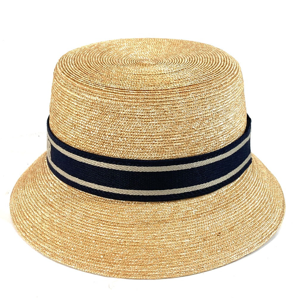 Dior hat 11DRT952G180 , Straw beige DIORESORT hat Women 58 Used Authentic
