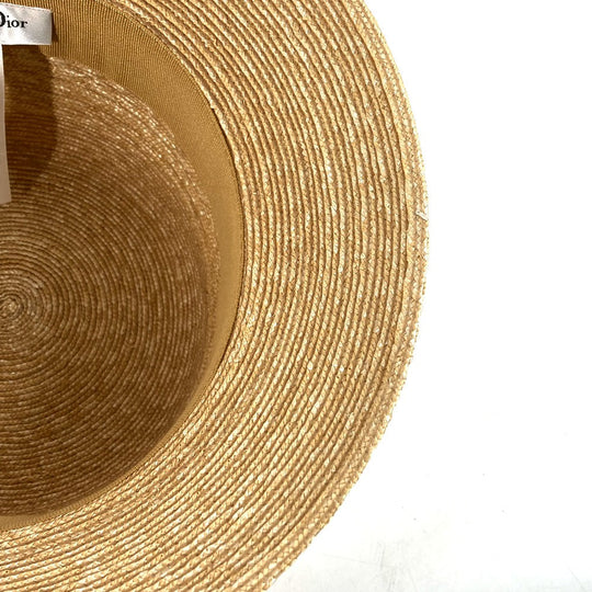 Dior hat 11DRT952G180 , Straw beige DIORESORT hat Women 58 Used Authentic