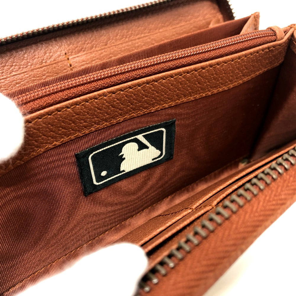 GUCCI Long Wallet Purse 547791 GG canvas / leather beige GG New York Yankees collaboration NY Women Used Authentic