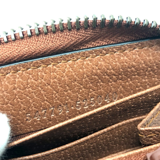 GUCCI Long Wallet Purse 547791 GG canvas / leather beige GG New York Yankees collaboration NY Women Used Authentic