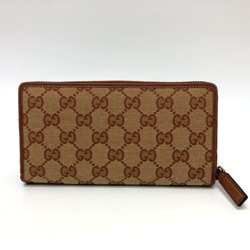 GUCCI Long Wallet Purse 547791 GG canvas / leather beige GG New York Yankees collaboration NY Women Used Authentic