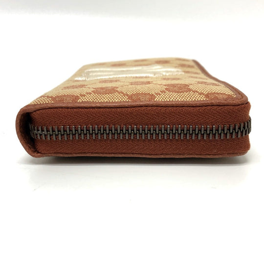 GUCCI Long Wallet Purse 547791 GG canvas / leather beige GG New York Yankees collaboration NY Women Used Authentic