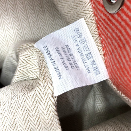 HERMES Shoulder Bag canvas Orange epope duffel bag Kids Used Authentic