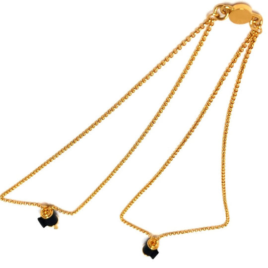 HERMES Necklace metal gold Charnier PM Women Used Authentic