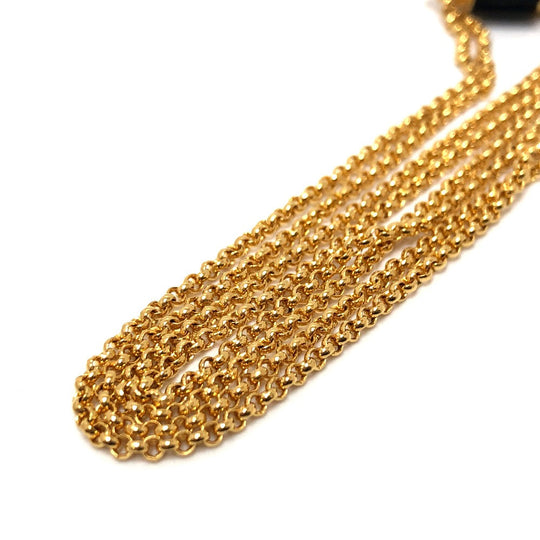 HERMES Necklace metal gold Charnier PM Women Used Authentic