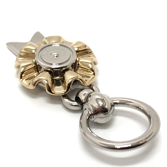 HERMES Scarf ring metal Silver Twilly Ring Flotte Women Used Authentic