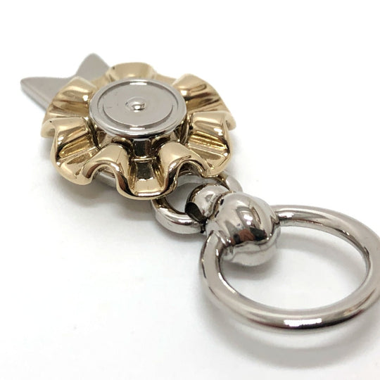 HERMES Scarf ring metal Silver Twilly Ring Flotte Women Used Authentic