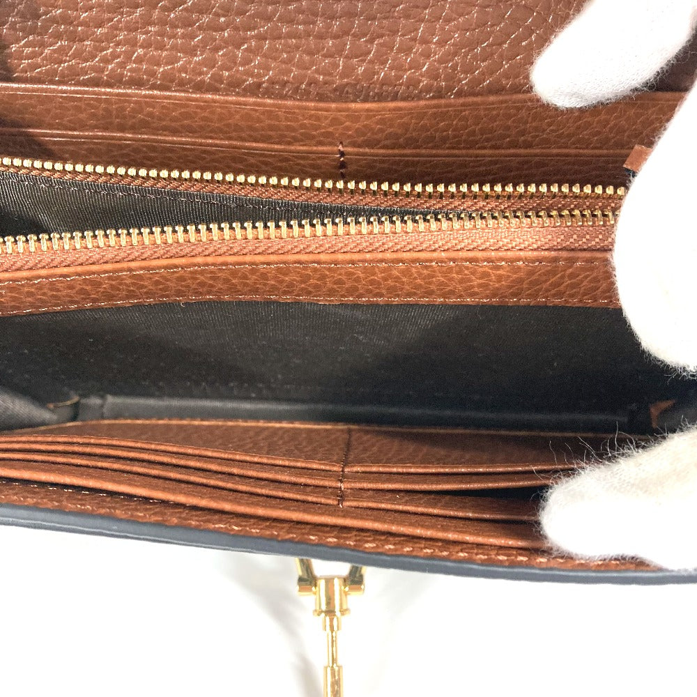 GUCCI Long Wallet Purse 652681 GG canvas blue GG denim Jackie 1961 Women Used Authentic