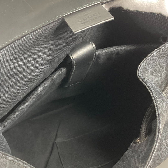 GUCCI Backpack 49556 GG Supreme Canvas black GG Supreme