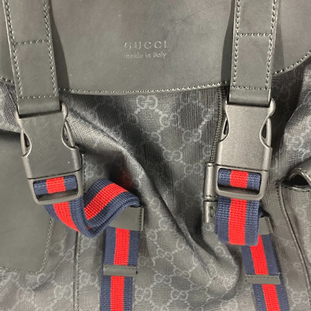 GUCCI Backpack 49556 GG Supreme Canvas black GG Supreme