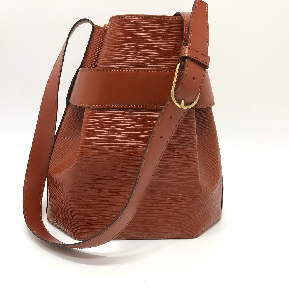 LOUIS VUITTON Shoulder Bag M80193 Epi Leather Brown Epi Sac DePaul GM Women Used Authentic
