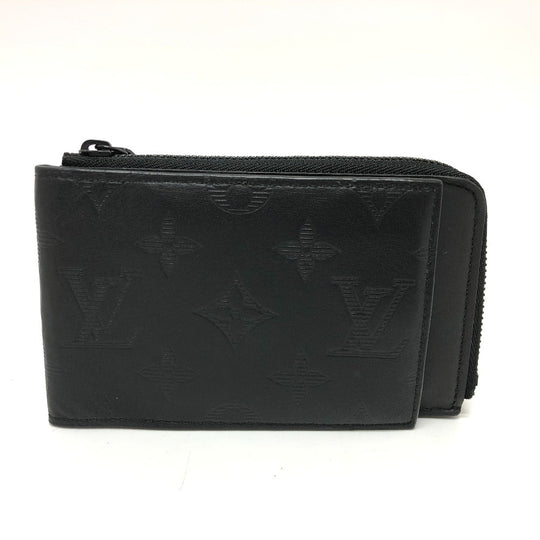 LOUIS VUITTON Coin case M81526 Monogram shadow leather black Monogram Shadow Hybrid