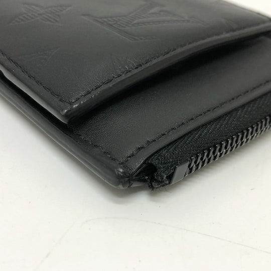 LOUIS VUITTON Coin case M81526 Monogram shadow leather black Monogram Shadow Hybrid