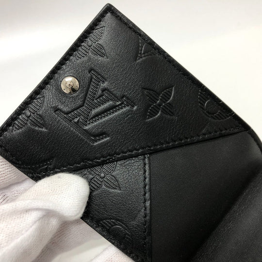 LOUIS VUITTON Coin case M81526 Monogram shadow leather black Monogram Shadow Hybrid
