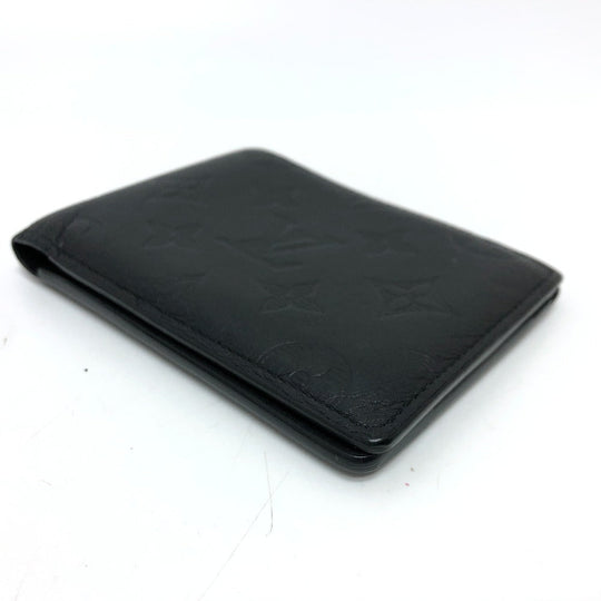 LOUIS VUITTON Folded wallet M62901 Monogram shadow leather black Monogram Portefeuille Multripru mens Secondhand Authentic