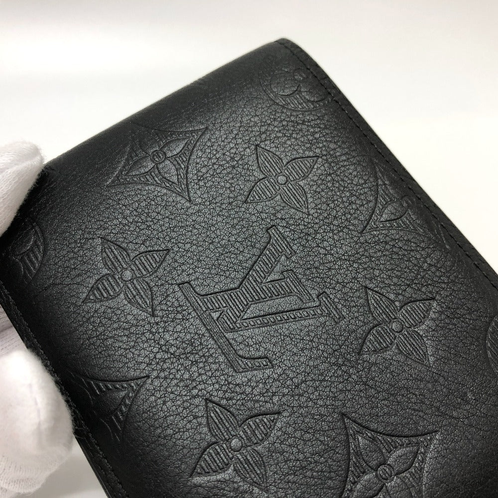 LOUIS VUITTON Folded wallet M62901 Monogram shadow leather black Monogram Portefeuille Multripru mens Secondhand Authentic