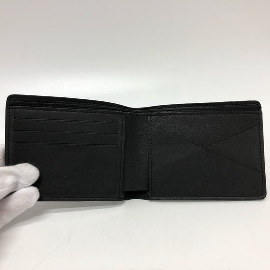 LOUIS VUITTON Folded wallet M62901 Monogram shadow leather black Monogram Portefeuille Multripru mens Secondhand Authentic