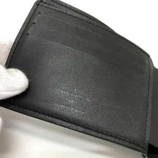 LOUIS VUITTON Folded wallet M62901 Monogram shadow leather black Monogram Portefeuille Multripru mens Secondhand Authentic