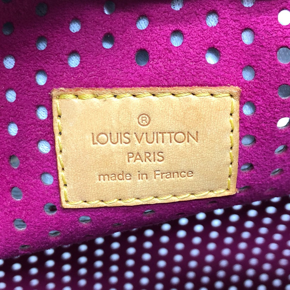 LOUIS VUITTON Handbag M95180 Monogram canvas Brown x purple type Monogram Perfo Speedy 30 Women Used Authentic