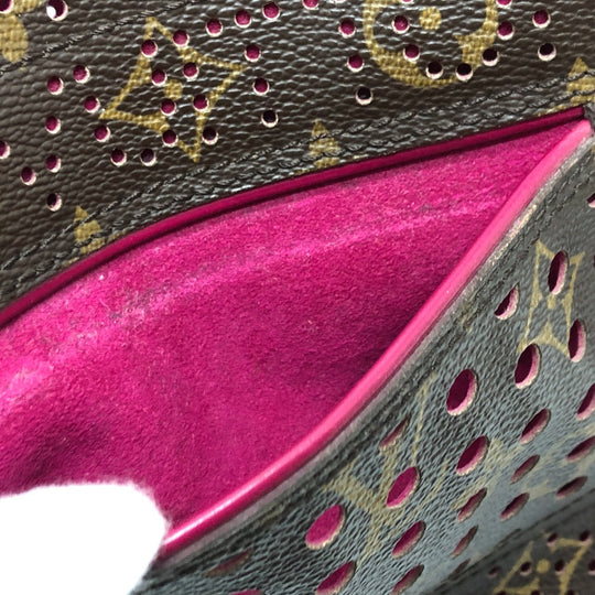 LOUIS VUITTON Handbag M95180 Monogram canvas Brown x purple type Monogram Perfo Speedy 30 Women Used Authentic