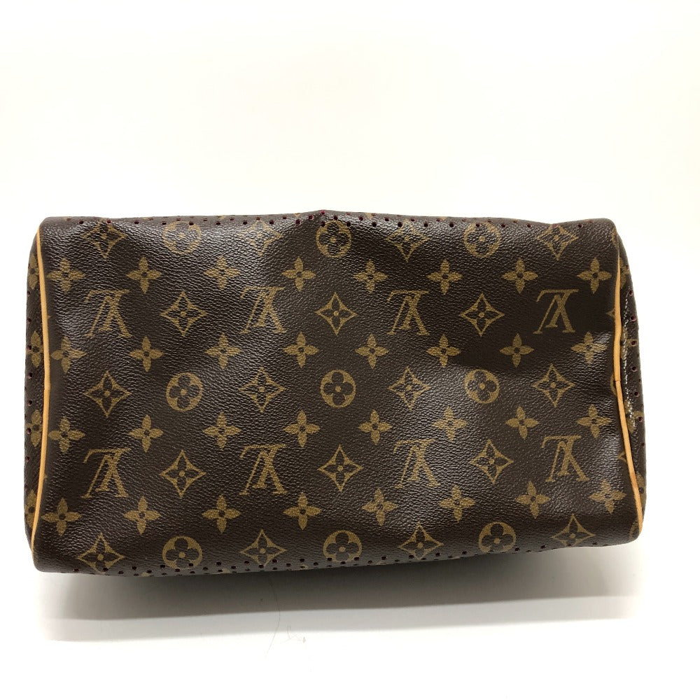 LOUIS VUITTON Handbag M95180 Monogram canvas Brown x purple type Monogram Perfo Speedy 30 Women Used Authentic