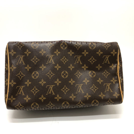 LOUIS VUITTON Handbag M95180 Monogram canvas Brown x purple type Monogram Perfo Speedy 30 Women Used Authentic